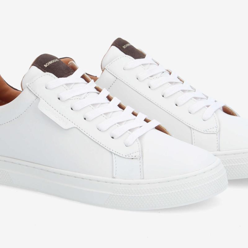 SPARKLE SNEAKER M - NAPPA/SUEDE - BLANC/CAFE